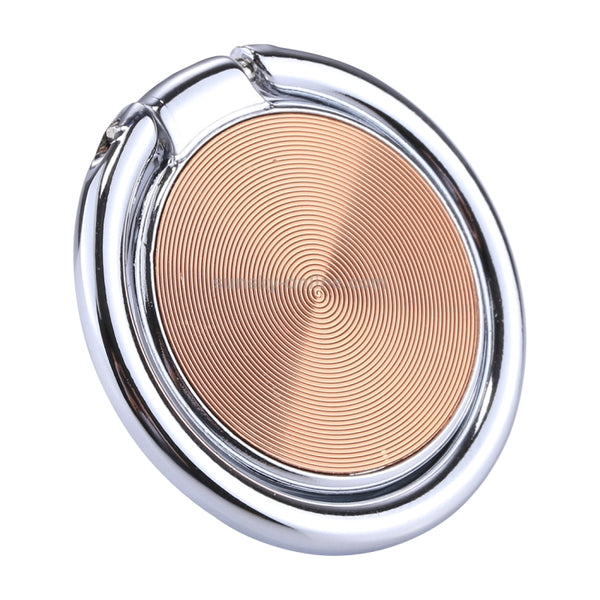 Universal CD Pattern Metal Mobile Phone Ring Holder(Rose Gold)