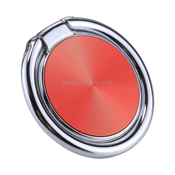Universal CD Pattern Metal Mobile Phone Ring Holder(Red)