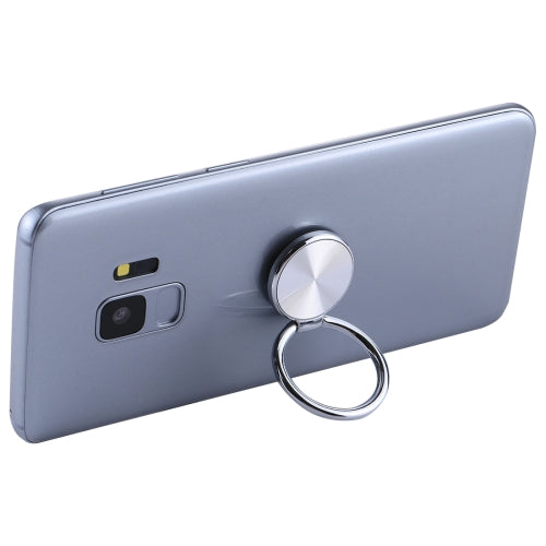 Universal CD Pattern Metal Mobile Phone Ring Holder(Silver)