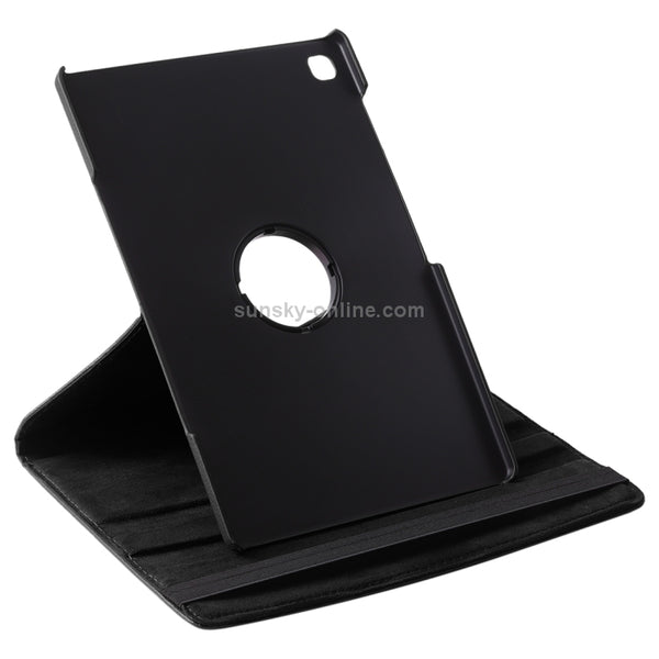 Litchi Texture Horizontal Flip 360 Degrees Rotation Leather Case for Galaxy Tab S5e 10.5 T...(Black)