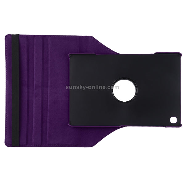 Litchi Texture Horizontal Flip 360 Degrees Rotation Leather Case for Galaxy Tab S5e 10.5 ...(Purple)