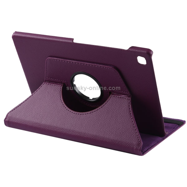 Litchi Texture Horizontal Flip 360 Degrees Rotation Leather Case for Galaxy Tab S5e 10.5 ...(Purple)