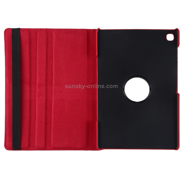 Litchi Texture Horizontal Flip 360 Degrees Rotation Leather Case for Galaxy Tab S5e 10.5 T72...(Red)
