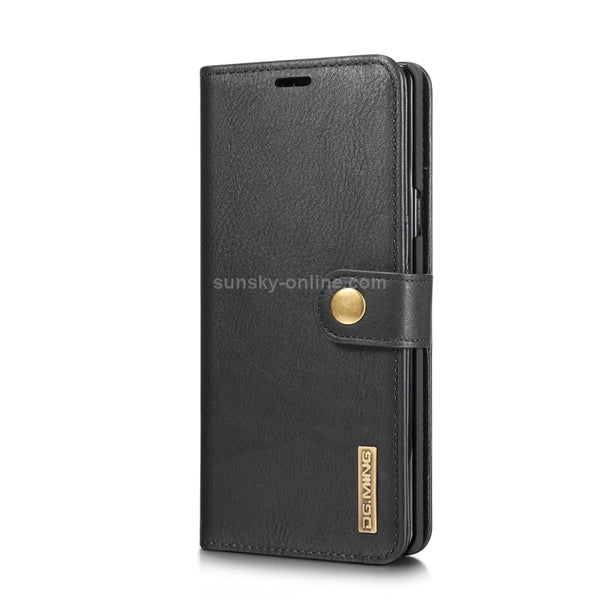 DG.MING Crazy Horse Texture Flip Detachable Magnetic Leather Case for Galaxy Note 9, with ...(Black)