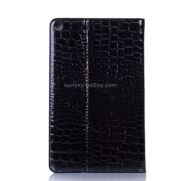 Crocodile Texture Horizontal Flip Leather Case for Galaxy Tab A 10.1 (2019) T510 T515, wit...(Black)