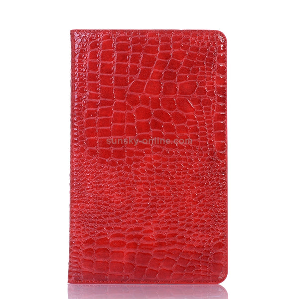 Crocodile Texture Horizontal Flip Leather Case for Galaxy Tab A 10.1 (2019) T510 T515, with ...(Red)