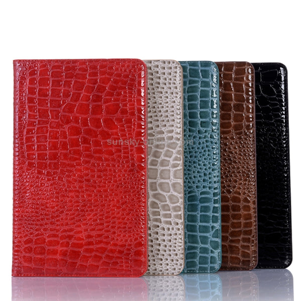 Crocodile Texture Horizontal Flip Leather Case for Galaxy Tab A 10.1 (2019) T510 T515, with ...(Red)
