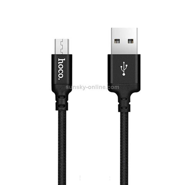 hoco X14 1m Nylon Braided Aluminium Alloy Micro USB to USB D