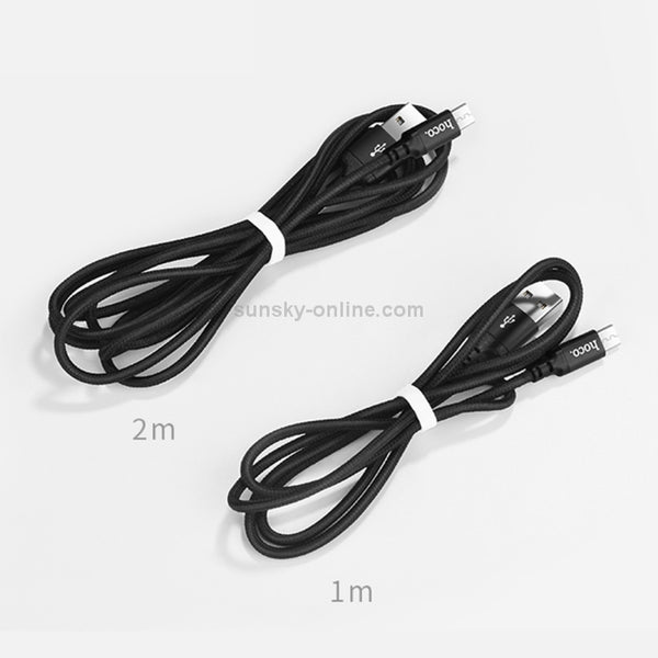 hoco X14 1m Nylon Braided Aluminium Alloy Micro USB to USB D