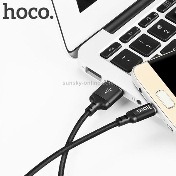 hoco X14 1m Nylon Braided Aluminium Alloy Micro USB to USB D