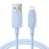 JOYROOM S-AL012A14 Multi-Color Series 2.4A USB to 8 Pin Fast Charging Data Cable, Length:1.2m(Blue)