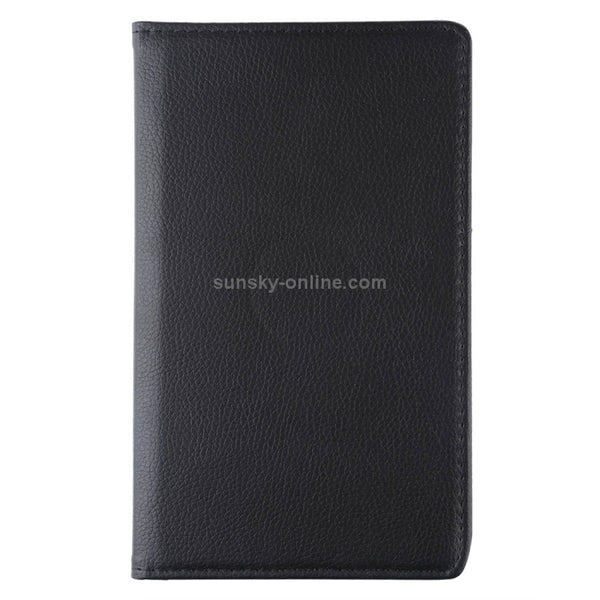 Litchi Texture Rotating ClassicBusiness Horizontal Flip Leather Case for Galaxy Tab A 8.0 ...(Black)