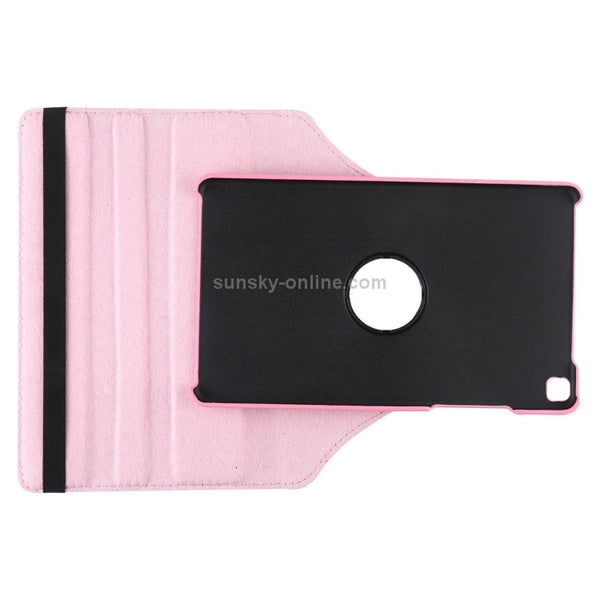 Litchi Texture Rotating ClassicBusiness Horizontal Flip Leather Case for Galaxy Tab A 8.0 T...(Pink)