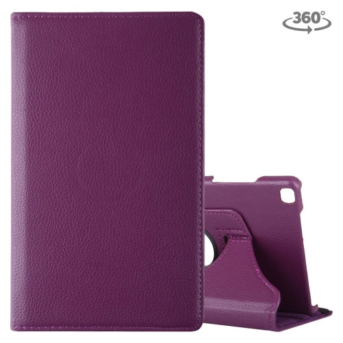 Litchi Texture Rotating ClassicBusiness Horizontal Flip Leather Case for Galaxy Tab A 8.0...(Purple)