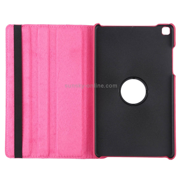 Litchi Texture Rotating ClassicBusiness Horizontal Flip Leather Case for Galaxy Tab A 8...(Rose Red)