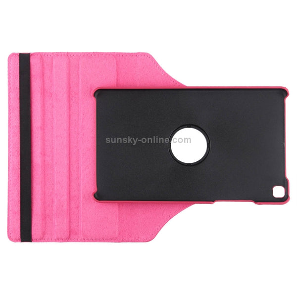 Litchi Texture Rotating ClassicBusiness Horizontal Flip Leather Case for Galaxy Tab A 8...(Rose Red)