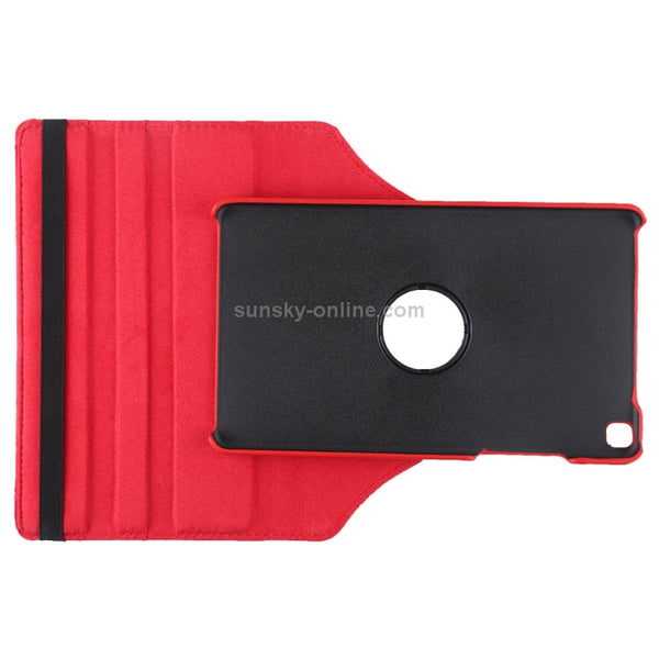 Litchi Texture Rotating ClassicBusiness Horizontal Flip Leather Case for Galaxy Tab A 8.0 T2...(Red)