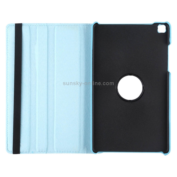 Litchi Texture Rotating ClassicBusiness Horizontal Flip Leather Case for Galaxy Tab A 8...(Sky Blue)