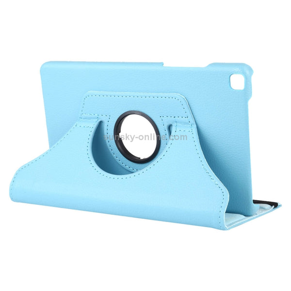 Litchi Texture Rotating ClassicBusiness Horizontal Flip Leather Case for Galaxy Tab A 8...(Sky Blue)