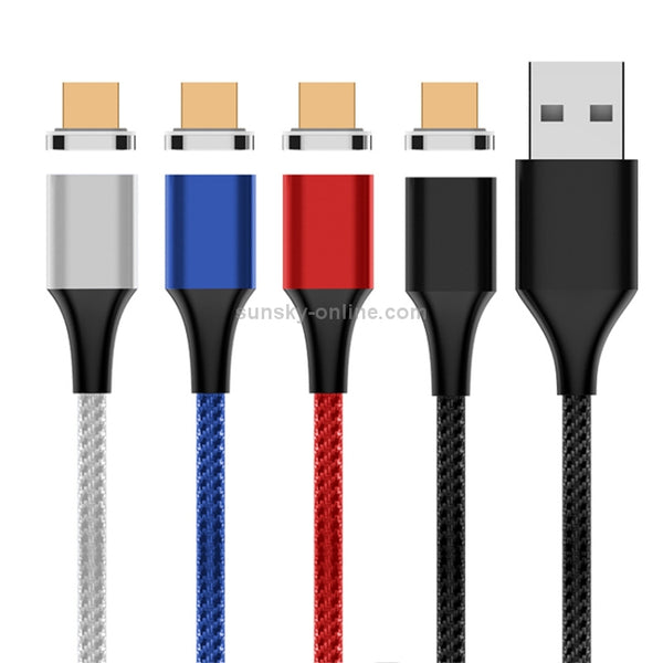 M11 5A USB to Micro USB Nylon Braided Magnetic Data Cable, C