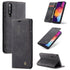 CaseMe-013 Multifunctional Retro Frosted Horizontal Flip Leather Case for Galaxy A30S A50S...(Black)