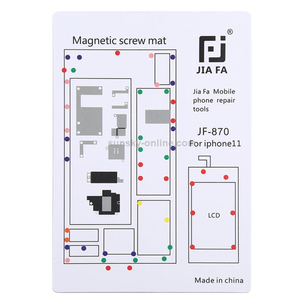 JIAFA JF | 870 Magnetic Pad Screw Board for iPhone 11