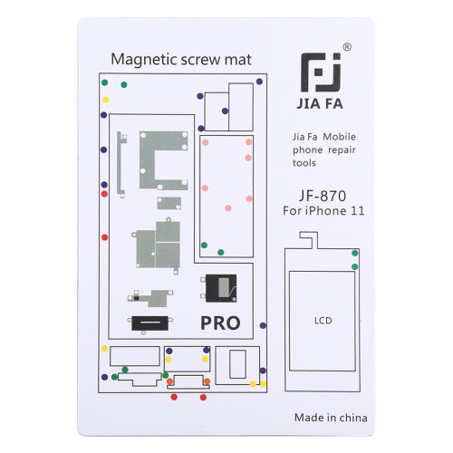 JIAFA JF | 870 Magnetic Pad Screw Board for iPhone 11 Pro