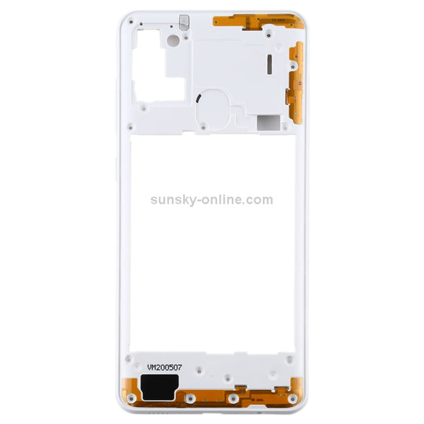 For Samsung Galaxy A21s Middle Frame Bezel Plate (White)