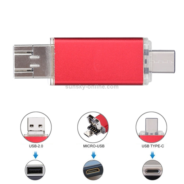 32GB 3 in 1 USB | C Type | C USB 2.0 OTG Flash Disk