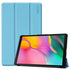 ENKAY PU Leather Plastic Bottom Case with Three-folding Holder for Galaxy Tab A 10.1 ...(Light Blue)