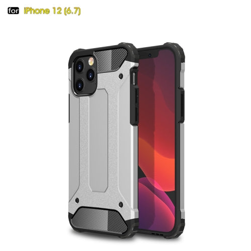 For iPhone 12 Pro Max Magic Armor TPU PC Combination Case(Silver)