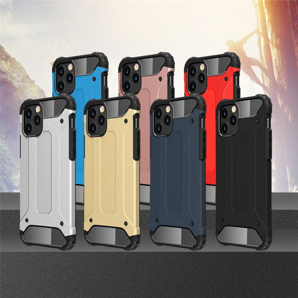 For iPhone 12 Pro Max Magic Armor TPU PC Combination Case(Blue)