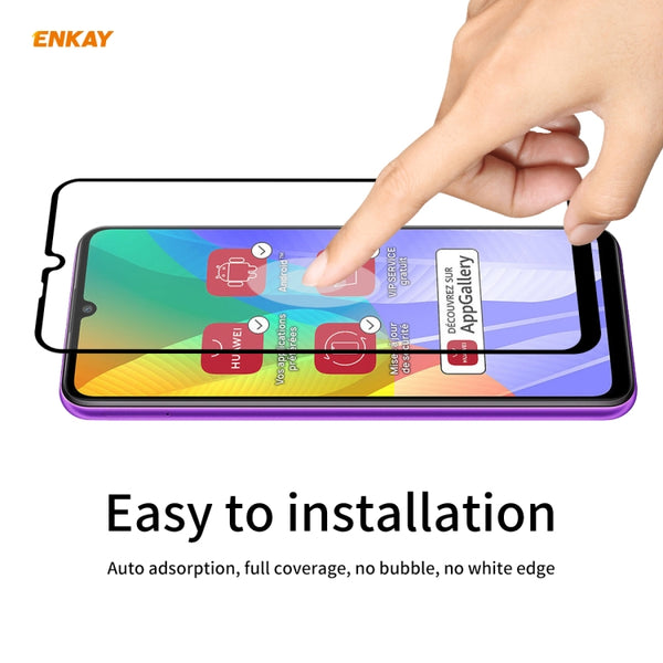 For Huawei Y6p ENKAY Hat | Prince Full Glue 0.26mm 9H 2.5D T