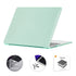 For MacBook Air 13.6 2022 A2681 EU Version ENKAY 3 in 1 Crystal Laptop Case with TPU Keybo...(Green)