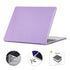 For MacBook Air 13.6 2022 A2681 EU Version ENKAY 3 in 1 Crystal Laptop Case with TP...(Light Purple)