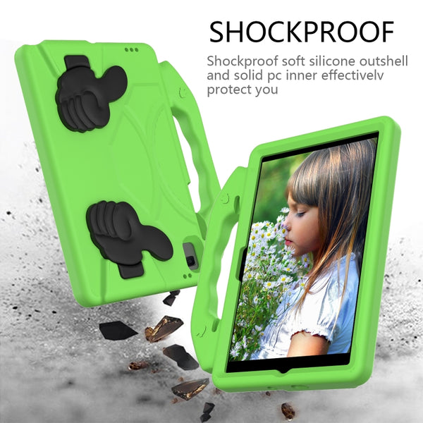 For Samsung Galaxy Tab A7 10.4(2020)T500 T505 EVA Material Children Flat Anti Falling Cove...(Green)