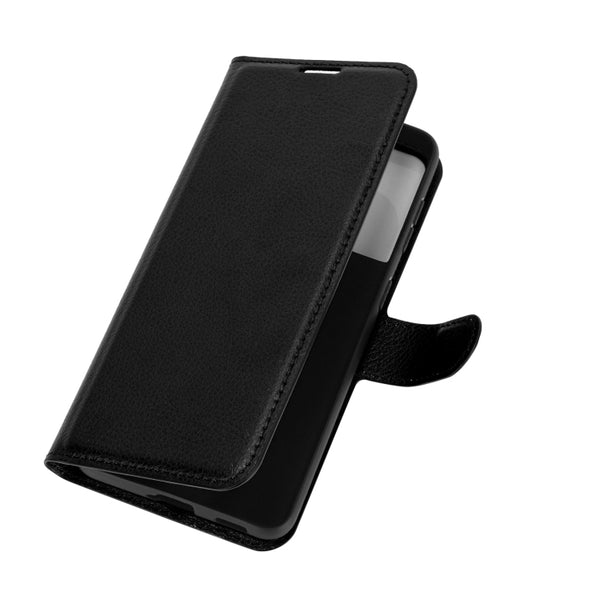 For Samsung Galaxy S21 5G Litchi Texture Horizontal Flip Protective Case with Holder & Car...(Black)