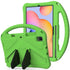 For Galaxy Tab S6 Lite P610 P615 EVA Flat Anti Falling Protective Case Shell with Holder(Green)