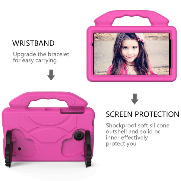 For Galaxy Tab A 7.0 T280 T285 EVA Material Children Flat Anti Falling Cover Protective ...(RoseRed)