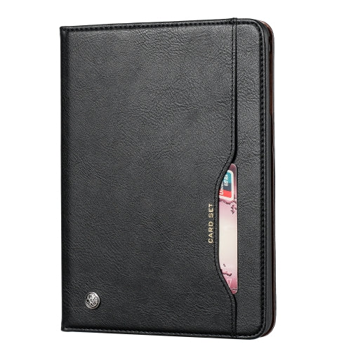 Knead Skin Texture Horizontal Flip Leather Case for Galaxy Tab A 10.1 2019 T515 T510, with...(Black)