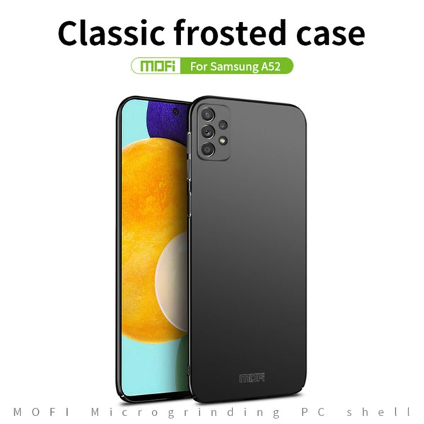 For Samsung Galaxy A52 5G 4G MOFI Frosted PC Ultra-thin Hard Case(Black)