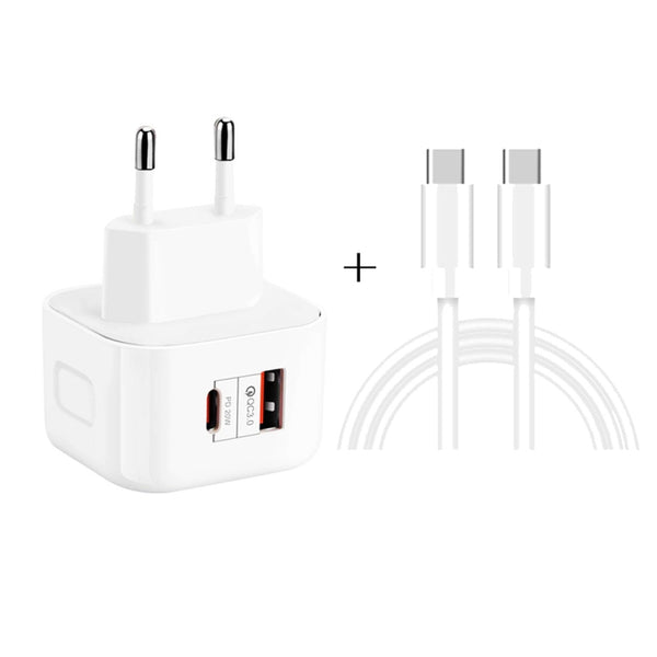 YSY | 6087PD 20W PD3.0 QC3.0 Dual Fast Charge Travel Charger