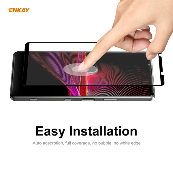 For Sony Xperia 1 III ENKAY Hat | Prince Full Glue 0.26mm 9H