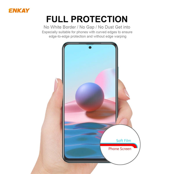 For Redmi Note 10s Note 10 4G ENKAY Hat | Prince Full Glue F