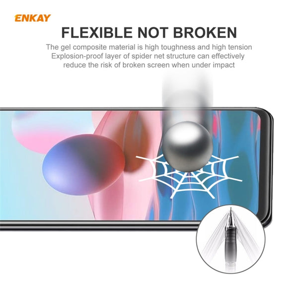 For Redmi Note 10s Note 10 4G ENKAY Hat | Prince Full Glue F