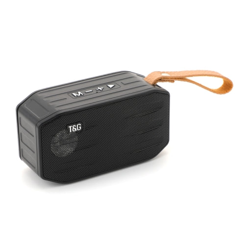 T&G TG296 Portable Wireless Bluetooth 5.0 Speaker Support TF Card FM 3.5mm AUX U-Disk Hand...(Black)