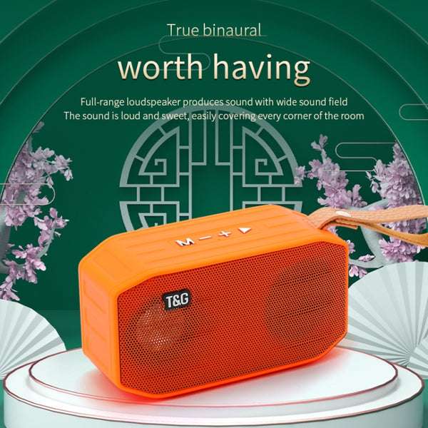 T&G TG296 Portable Wireless Bluetooth 5.0 Speaker Support TF Card FM 3.5mm AUX U-Disk Hand...(Green)