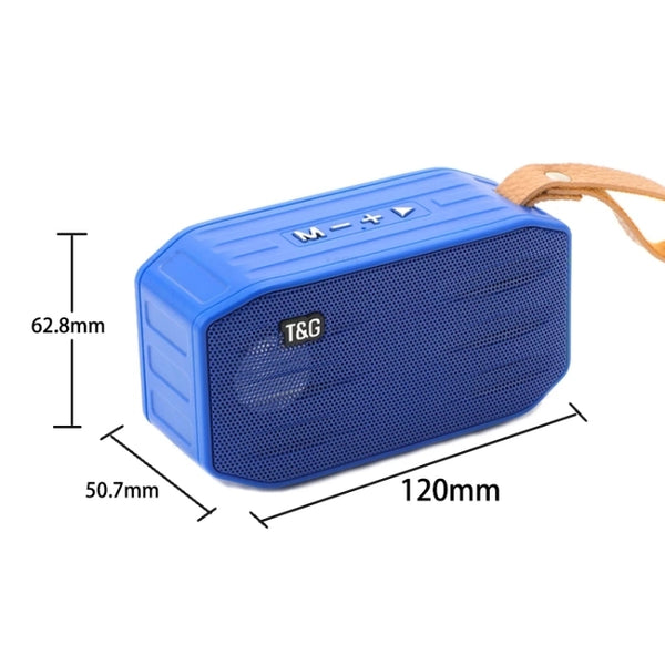 T&G TG296 Portable Wireless Bluetooth 5.0 Speaker Support TF Card FM 3.5mm AUX U-Disk Hands...(Blue)
