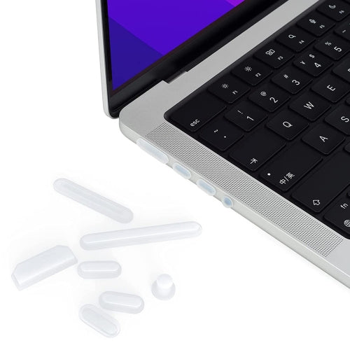 ENKAY Hat-Prince Silicone Anti-dust Plugs for MacBook Pro 14.2 inch A2442 16.2 inch ...(Translucent)