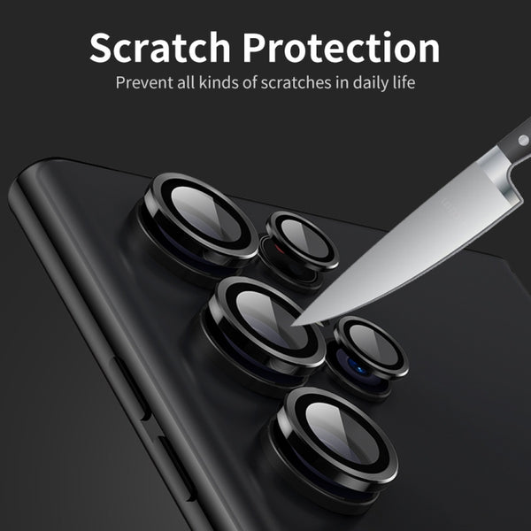 For Samsung Galaxy S22 Ultra 5G ENKAY Aluminium Alloy Tempered Glass Camera Lens Cover (Colour)